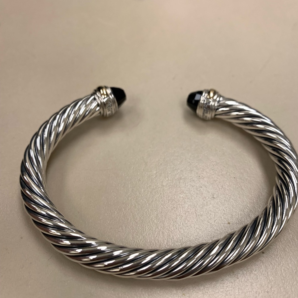 david yurman 7mm black onyx bracelet - Picture 3 of 6
